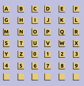 openclipart圖庫：Alphanumeric Tiles
