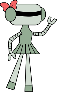 openclipart圖庫：Girl robot
