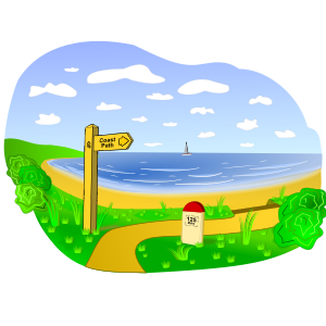 openclipart圖庫：Coastal Landscape Scene
