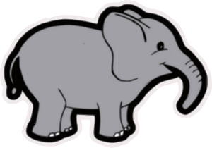 openclipart圖庫：Cute Elephant