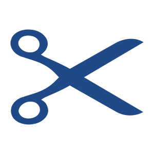 openclipart圖庫：Openclipart Scissors Logo in Blue