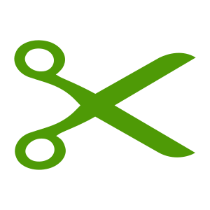 openclipart圖庫：Openclipart Scissors Logo in Green