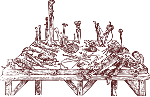 openclipart圖庫：A dissector's tools