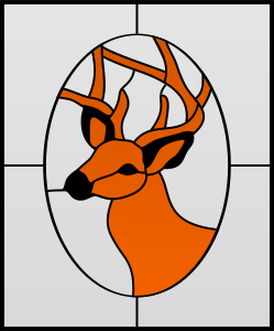 openclipart圖庫：Deer Stained Glass