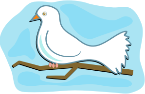 openclipart圖庫：White Dove