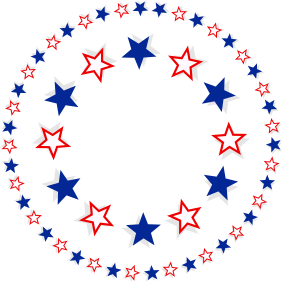 openclipart圖庫：Patriotic Stars