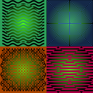openclipart圖庫：Illusions colored