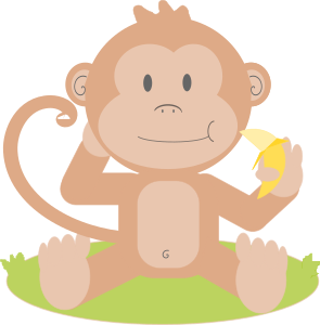 openclipart圖庫：Cartoon monkey