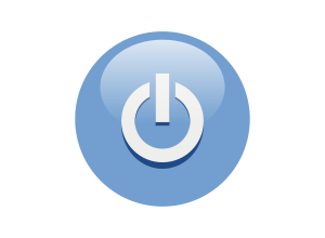 openclipart圖庫：multicolor power buttons