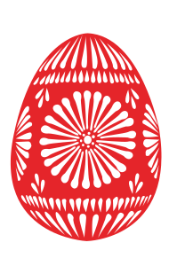 openclipart圖庫：3 colour easter eggs