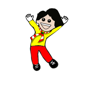 openclipart圖庫：kid jump