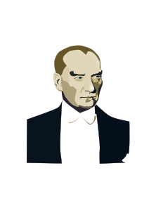 openclipart圖庫：Mustafa Kemal Ataturk portrait