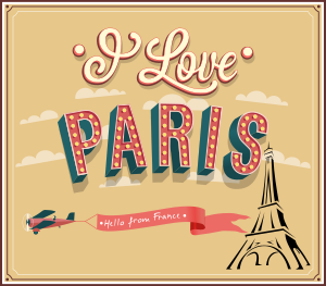 openclipart圖庫：I love Paris