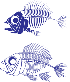 openclipart圖庫：Fish Skeleton