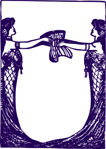 openclipart圖庫：Corset Ladies Frame