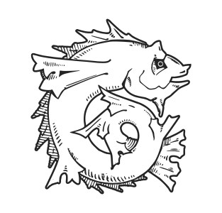 openclipart圖庫：Stylized Fish