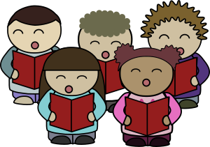 openclipart圖庫：Choir singing