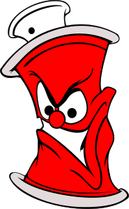 openclipart圖庫：Spraycan cartoon