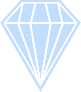 openclipart圖庫：Single Blue Diamond