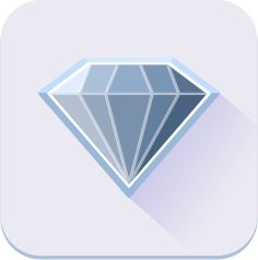 openclipart圖庫：Single Blue Diamond Icon
