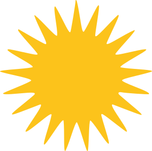 openclipart圖庫：Yazidi Sun 21 Rays