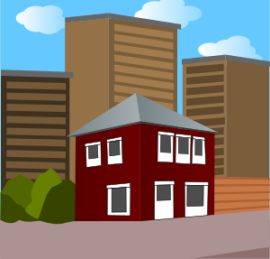 openclipart圖庫：Simple city view