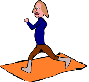 openclipart圖庫：Exercising woman