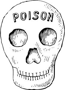openclipart圖庫：poison skull