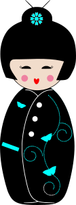 openclipart圖庫：Geisha cartoon
