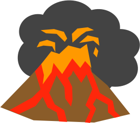 openclipart圖庫：Volcano