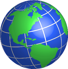 openclipart圖庫：North and South American Globe