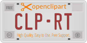 openclipart圖庫：Openclipart License Plate