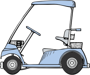 openclipart圖庫：golf cart