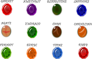 openclipart圖庫：birthstones