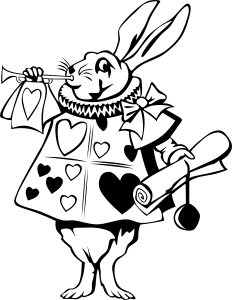 openclipart圖庫：Rabbit from Alice in Wonderland
