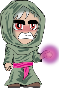 openclipart圖庫：Necromancer Chibi
