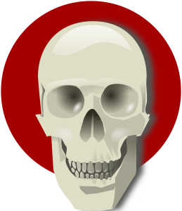 openclipart圖庫：Human skull