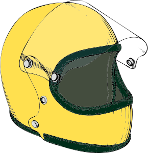 openclipart圖庫：crash helmet