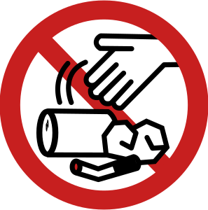 openclipart圖庫：No Littering Sign