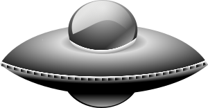 openclipart圖庫：Ufo in metalic style