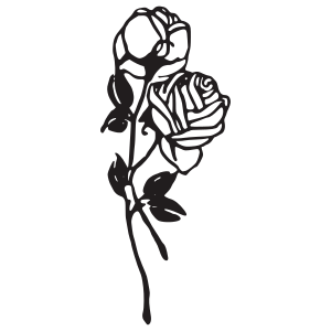 openclipart圖庫：Two Roses