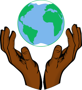 openclipart圖庫：Earth in Hands