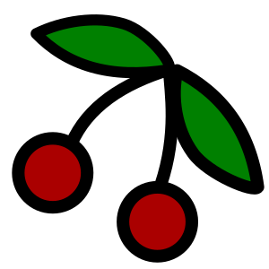 openclipart圖庫：Cherries icon