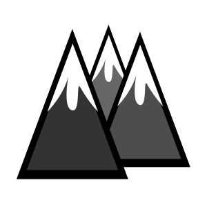 openclipart圖庫：Snowcapped Mountains
