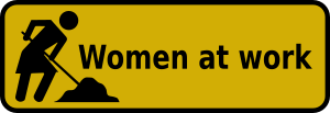openclipart圖庫：Sign - Women at work
