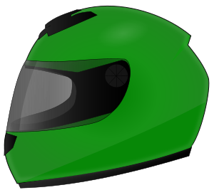 openclipart圖庫：Bike helmet