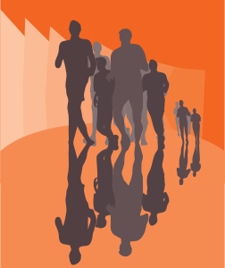 openclipart圖庫：running men