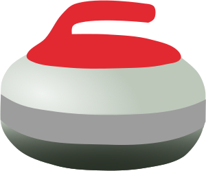 openclipart圖庫：Red Curling Rock