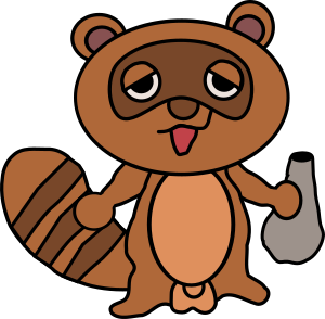 openclipart圖庫：Tanuki Cartoon