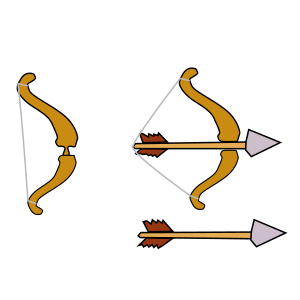 openclipart圖庫：Bow and Arrow